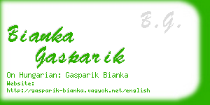 bianka gasparik business card